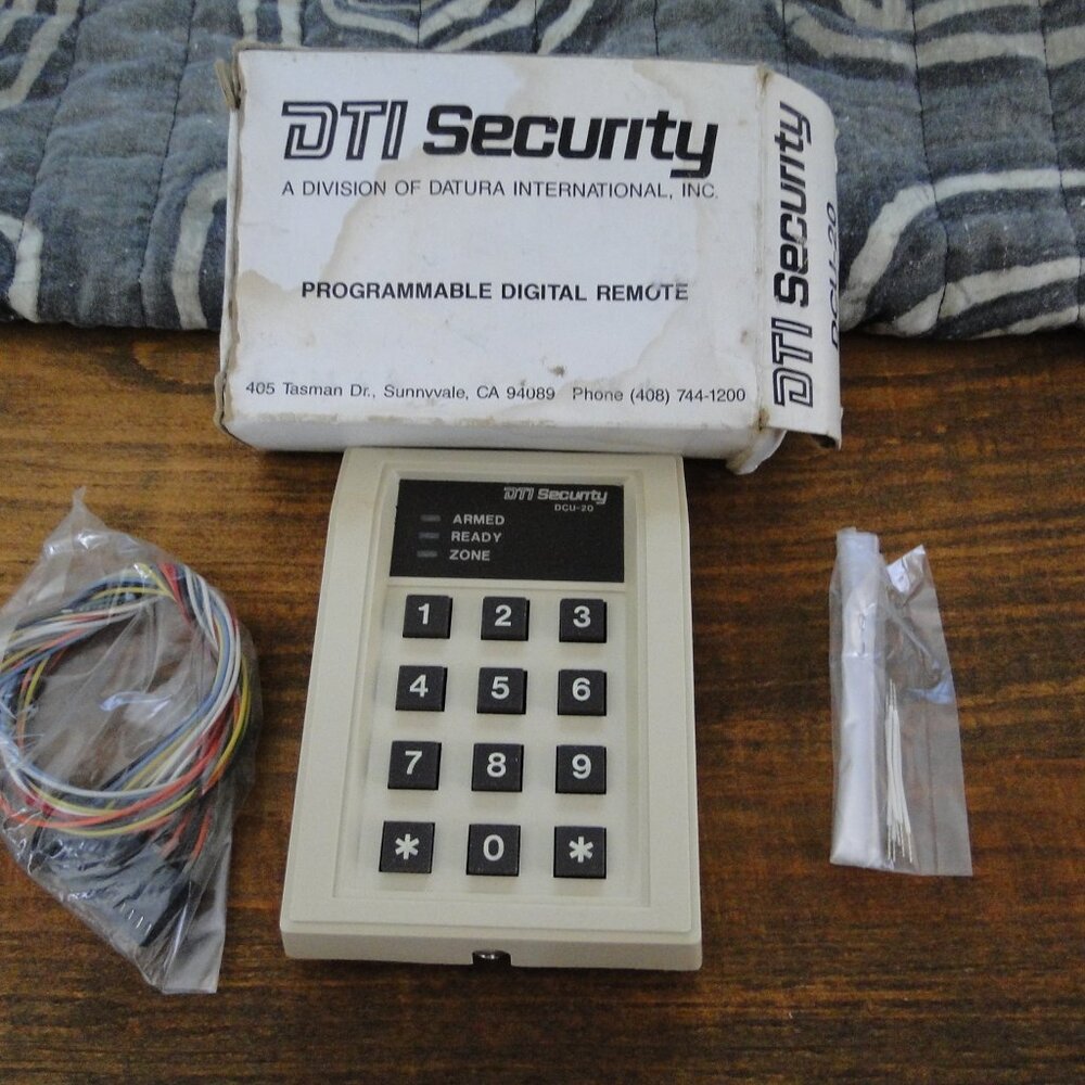 DTI SECURITY DCU-20 PROGRAMMABLE DIGITAL REMOTE CONTROL KEY PAD